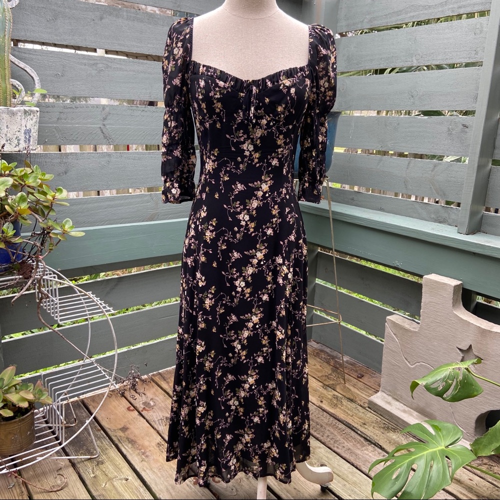 Reformation Marnie Midi dress Size 6 floral